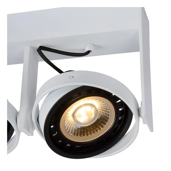 Lucide GRIFFON - Spot plafond - LED Dim to warm - GU10 (ES111) - 2x12W 2200K/3000K - Blanc - DETAIL 1